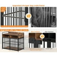 thumbnail image 7 of Large Furniture Dog Crate, Dog Kennel Indoor, Wood Dog Cage Table with Drawers Storage, 7 of 7