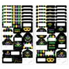 Colorful Mardi Gras Mask - Assorted Masquerade Party Gift Tag Labels - To and From Stickers - 12 Sheets - 120 Stickers