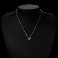 thumbnail image 3 of Elegant Heart Shaped Zircon Pendant Necklace Sparkling Rhinestone Chain Jewelry For Women And Girls, 3 of 4