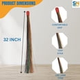 thumbnail image 3 of SN SKENNOVA Coconut Leaf Stick Broom, Durable Ecofriendly Lightweight Indoor/Outdoor Hand Broom, 33 Inches, 1 Count, 3 of 7