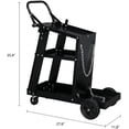 thumbnail image 2 of Professional Welding Cart Plasma Cutting Machine Without Drawer Black, 2 of 9