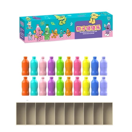 Bottle Color Matching Game Toys, Interesting Match The Bottle Color Game for All Ages, Challenge Games for Travel Camping Holidays Party Night Games