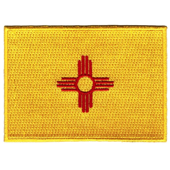 New Mexico Embroidered Iron-On Flag Patch