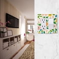 thumbnail image 5 of Yayeee Rocker Switch Wall Plate 3-Gang 6.5"x4.6" Home Decorative Outlet Cover, Retro Orange Floral, 5 of 6