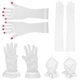 thumbnail image 5 of Guardurnaity 4 unids/set guantes sin dedos hechos con encaje para boda Cosplay exquisita artesanía guantes de novia de estilo Vintage guantes y mitones Blanco, 5 of 6