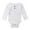White, variant on Boys Bodysuits Soft Long Sleeve Ribbed Romper Comfortable Outfit for Everyday and Outdoor Adventures