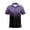 Purple, variant on Mens Polo Shirts Gradient Color Lapel Short Sleeve Casual Loose Large Size Male Tops