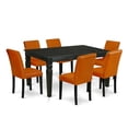 thumbnail image 2 of East West Furniture Dining Room Set Black, WEAB7-BLK-61, 2 of 6