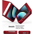 thumbnail image 6 of Case (Upgraded) for Motorola Razr Plus 2023 (Razr+ 2023) Hard PC Phone Case for Moto Razr+ 2023 / Razr 40 Ultra - Red, 6 of 13