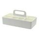thumbnail image 1 of Caja de almacenamiento con múltiples compartimentos, cesta apilable, organizador para el hogar blanco, 1 of 9