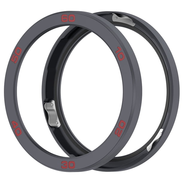 Funda Repuesto Con Anillo Cubierta Bisel Metal Película Vidrio Tempe para CMF Watch Pro 2 Color Rojo