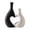D, variant on Vase Set, 2 Piece Plastic Vase Non-Fragile Decorative Art Set, Heart Shape Forming Tabletop Decor for Wedding Dining Table Bookshelf, Home Office Decor Gift