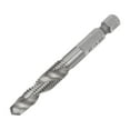 thumbnail image 1 of Unique Bargains M8 x 1.25 Uncoated High Speed Steel Combination Drill Tap Bit 2.83' Length, 1 of 6