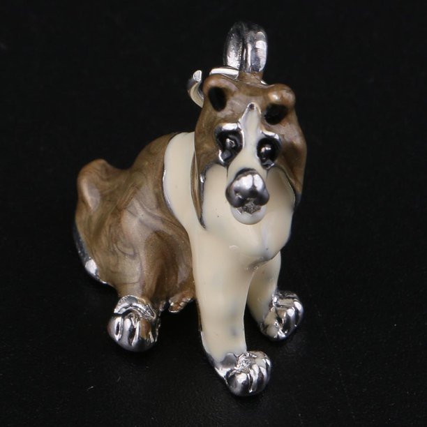 1 paquete de collar de cachorro de aleación de esmalte Love Pets, colgante de perro, animal, mujeres, hombres, accesorios de joyería, 2,4 x 2 cm Estilo 2 Baoblaze Collar colgante para perro