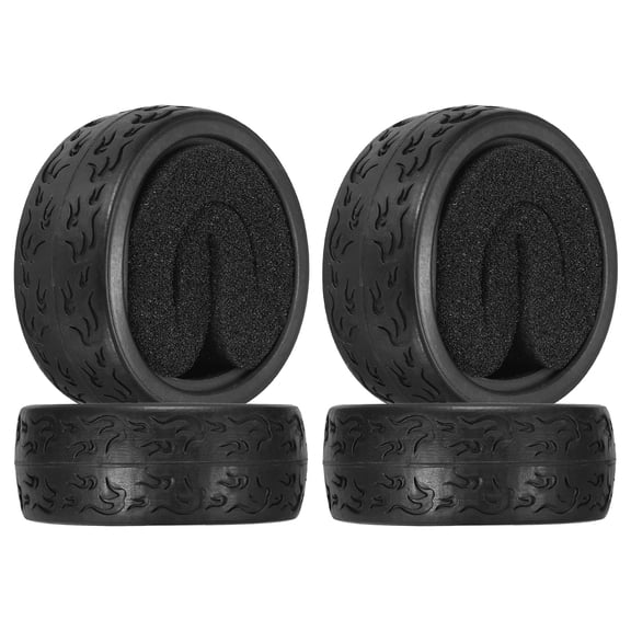 4Pcs Soft Rubber RC On-Road Car Tyres D19-Type for 1/10 HSP Scale Racing 62mm x 26mm