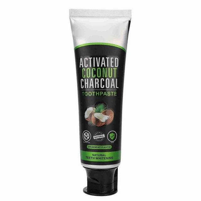 Dentifrice au charbon de coco activé, blanchissant et anti-taches, soins bucco-dentaires, 100 ml