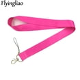 thumbnail image 4 of Pure Pink Color Anime Lanyard Badge Holder ID Card Lanyards Mobile Phone Rope Key Lanyard Neck Straps Keychain Key Ring Card Holder, 4 of 6
