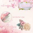 thumbnail image 4 of Juego de pinzas para el cabello con flores, accesorios para lazos para el cabello con flores, 3 piezas, 4 of 5