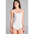 thumbnail image 2 of ClothingAve. Women's Solid Camisole Bodysuit w/ Adjustable Spaghetti Straps Female Bodysuit, 2 of 2