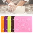 thumbnail image 6 of Silicone Baking Mat, Thick Large Non Stick Sheet Mat with Measurement, Non-slip Dough Rolling Mat, Reusable Food Grade Silicone Counter Mat for Making Cookies,Bread and Pastry, 1Pc(Coffee,11.4x10.2"), 6 of 7