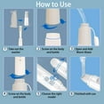 thumbnail image 4 of SkyAuks Portable Bidet, Handheld Bidet, Portable Bidet Sprayer with Adjustable Water Pressure, USB Rechargeable Handheld Personal Bidet Sprayer with Travel Bag, Gray, 4 of 7