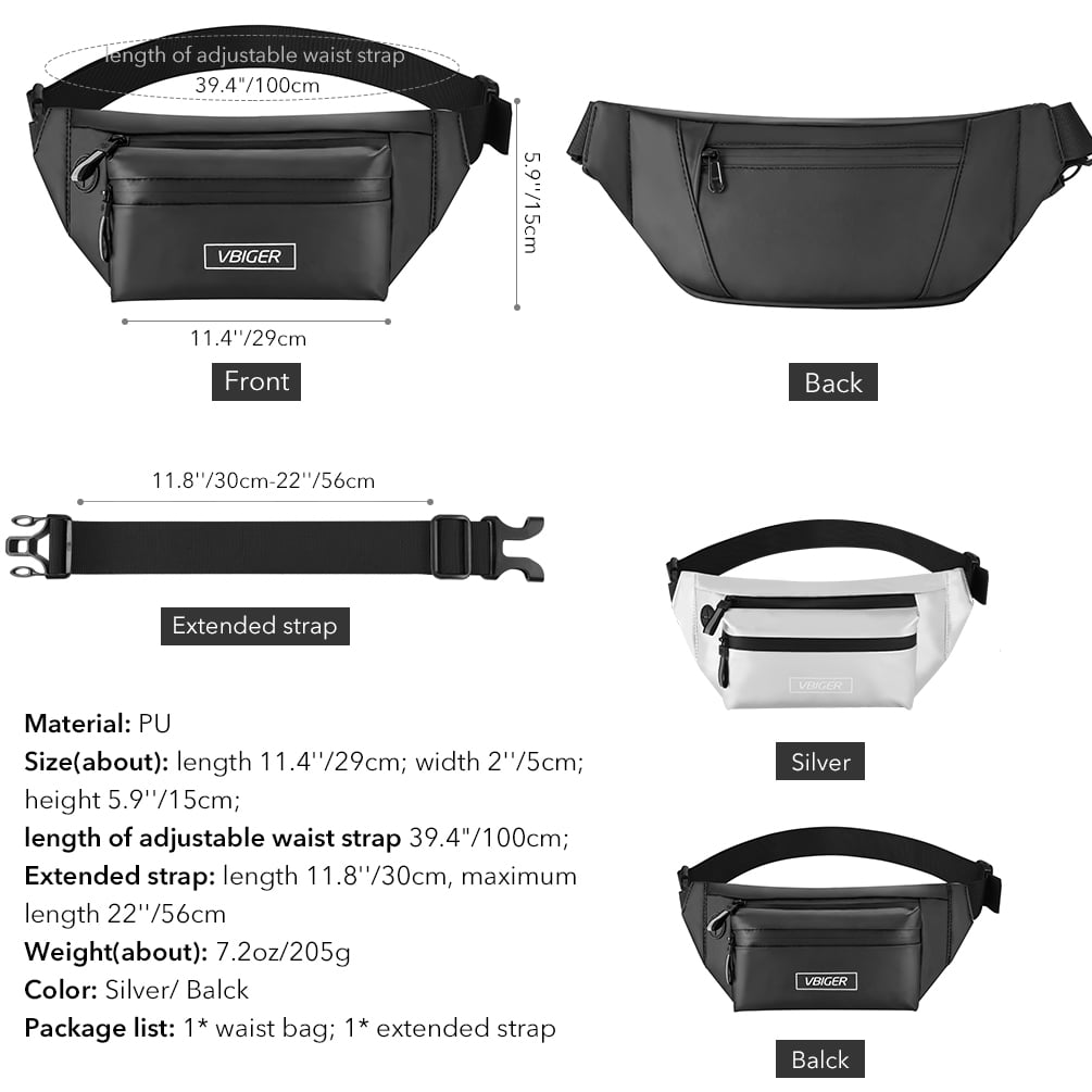 extended waist fanny pack