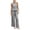 Black, variant on vigerkar Womens 2 Outfits Sets Gingham Plaid Sleeveless Ruffle Tank Tops Wide Leg Pants Summer Matching Lounge Sets (Light Green, XXL)