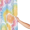 thumbnail image 4 of Bathroom Partition Shower Curtain 72x72in Bathroom Special Waterproof Mildew Resistant High Temperature With 12 Iron Hooks Lightslategray Tie-Dye Background Vibrant Colors And Swirling (2), 4 of 7