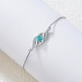thumbnail image 6 of JKR 925 Sterling Silver Topaz Birthstone Bracelet for Women Dainty Infinity Bracelet Fine Jewelry Birthday Gifts for Her Mom Wife, 6 of 7