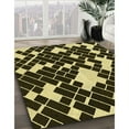thumbnail image 2 of Ahgly Company Indoor Round Patterned Metallic Gold Area Rugs, 3' Round, 2 of 6