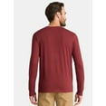 thumbnail image 5 of George Men's & Big Men's Cotton Crewneck T-Shirt with Long Sleeves, Size XS-3XL, 5 of 5
