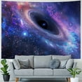 thumbnail image 4 of Shiartex Galaxy Tapestry Blue Starry Sky Tapestry Universe Space Tapestry Wall Hanging Psychedelic Tapestry Mysterious Nebula Stars Wall Tapestry for Beding Living Room Dorm Painting, 4 of 6