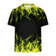 thumbnail image 4 of Camisetas de Manga Corta de los Hombres Casual Gradiente Solapa Botón Arriba Camiseta, Top Ligero para el Hogar, Uso Diario Y Cómodo, 4 of 5