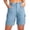 Light Blue, variant on Dxzfnsa Women's Hiking Long Shorts Knee Length Lightweight Quick Dry Cargo Athletic Bermuda Beach Shorts with Pockets S-3XL