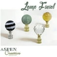thumbnail image 4 of Aspen Creative 24025-11, Clear with Black Line Glass Lamp Finial in Copper, 2" Tall, 4 of 6