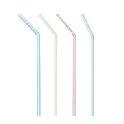 Great Value Plastic Disposable Flexible Straws, Multi-Color, 100 Count