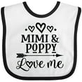 thumbnail image 3 of Inktastic Mimi and Poppy Love Me Boys or Girls Baby Bib, 3 of 4