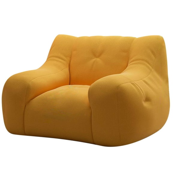 Lipstore Bean Bag Chair Sofa Lounger Adults Lazy Sofa for Reading Living Room Bedroom Light Yellow