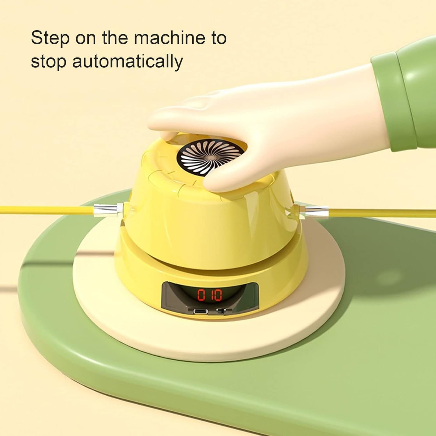 Smart Jump Rope Machine - Automatic Count Intelligent Electric Skipping Machine Exercise Rope Skipping Workout for Family, Office, Gym, Party