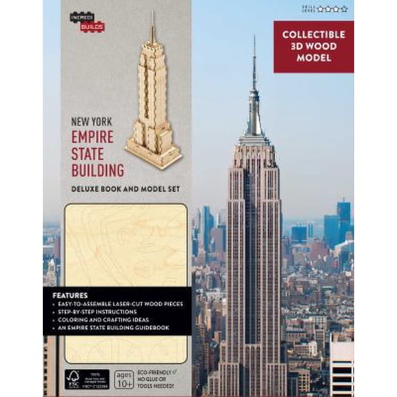 Pre-Owned IncrediBuilds: New York: Empire State Building Deluxe Book and Model Set (Hardcover) 1682980197 9781682980194