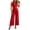 Red, variant on Timegard Women's 2 Piece Summer Outfits Button down Slim Tank Dressy Casual Loose Wide Leg Suit Pants Work Sets,White,L
