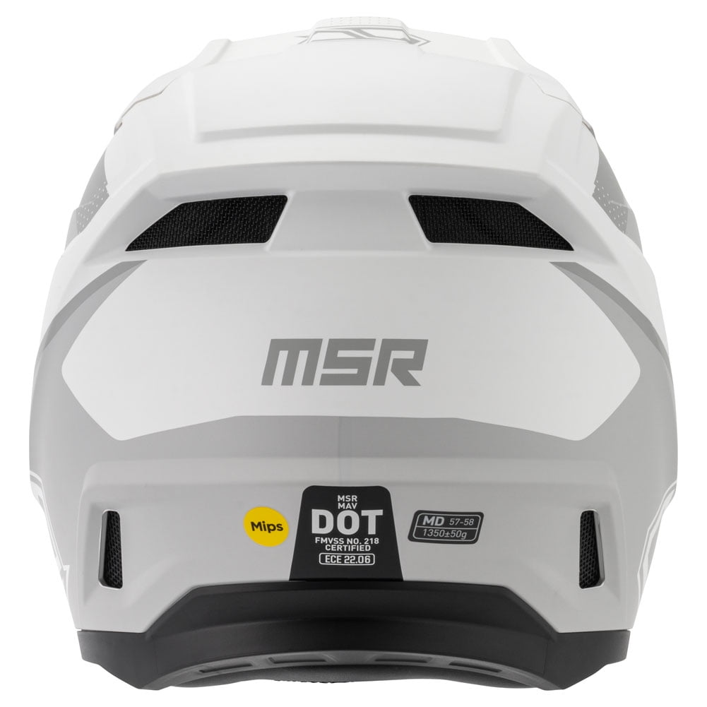 MSR™ Mav Inertia Dirt Bike Motocross Helmet w/MIPS Medium Matte White/Grey