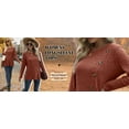 thumbnail image 6 of UVN Womens Sweatshirts Crewneck Long Sleeve Shirts Casual Ladies Tops with Buttons, 6 of 7