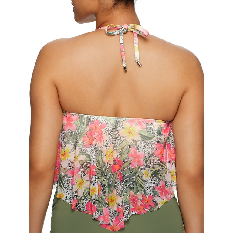 Coco Reef Womens Monaco Aura Crop Underwire Tankini Top C-DD Cups