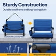thumbnail image 5 of SPECSTAR Stadium Seats with Back Support and Cushion Blue 1 Pack, 5 of 8