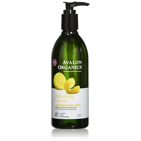- Avalon Organics Glycerin Hand Soap, Refreshing Lemon, 12 Oz