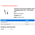 thumbnail image 2 of Automatic Transmission Kickdown Cable - Compatible with 1972 - 1973 Pontiac GTO, 2 of 2