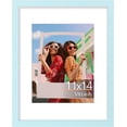 thumbnail image 1 of Vittanly 11x14 Picture Frame, Display Pictures 8x10 with Mat or 11x14 without Mat, Photo Frame for Wall or Table Top Display, Light Blue, 1 Pack, 1 of 8