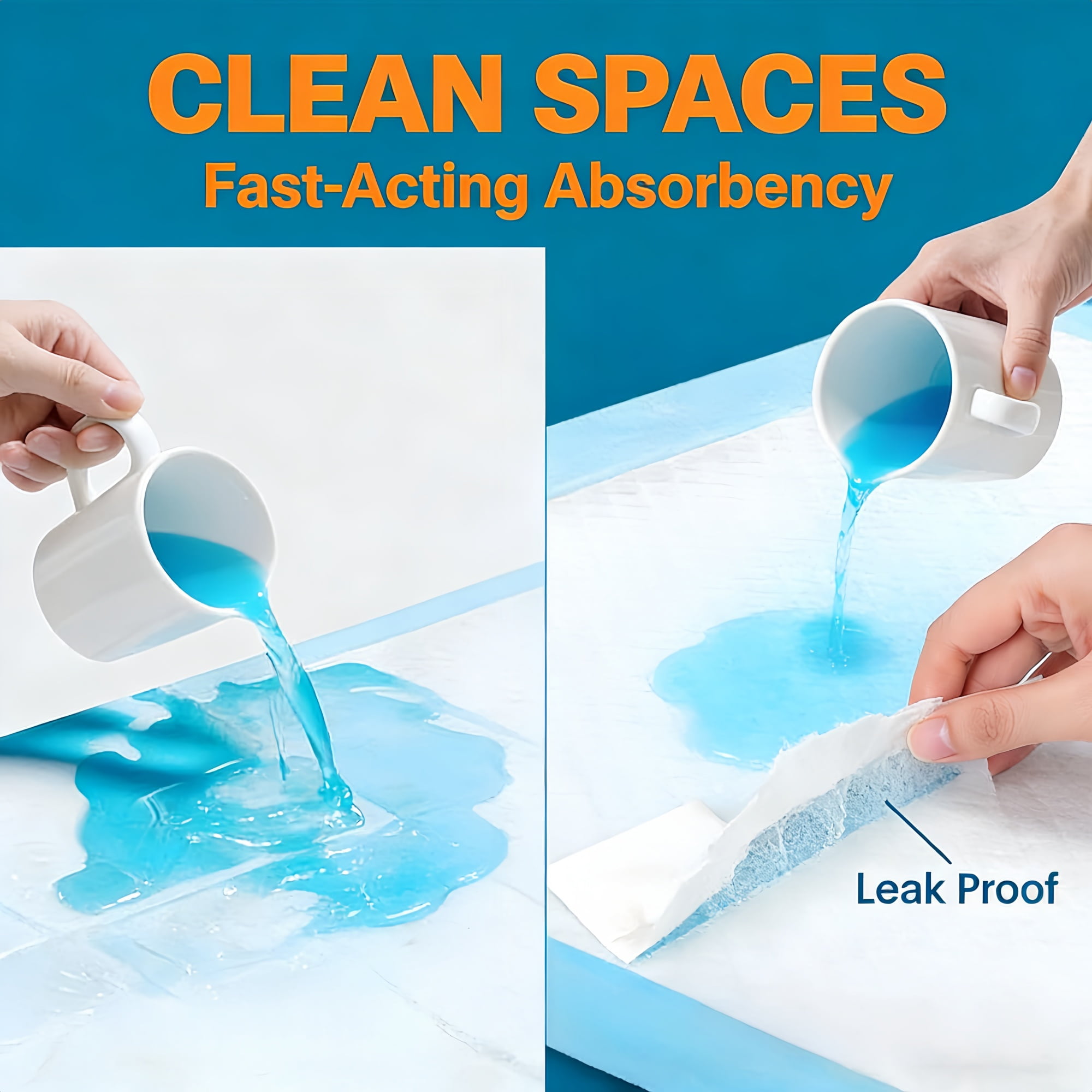 LIYING Bed Pads for Incontinence Disposable, 32 x 36,50 Count Disposable Incontinence Bed Pads-Maximum Absorbent Unisex Large Chucks Pad-Incontinence Bed Pads-Bed Liners Incontinence,XXL