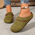 thumbnail image 7 of uublik Women Slippers Breathable Fabric Soft Sole House Shoes Non Slip Slippers, Green, 7 of 7